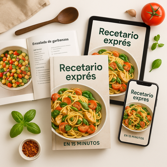 Recetario exprés en 15 minutos ⏱️